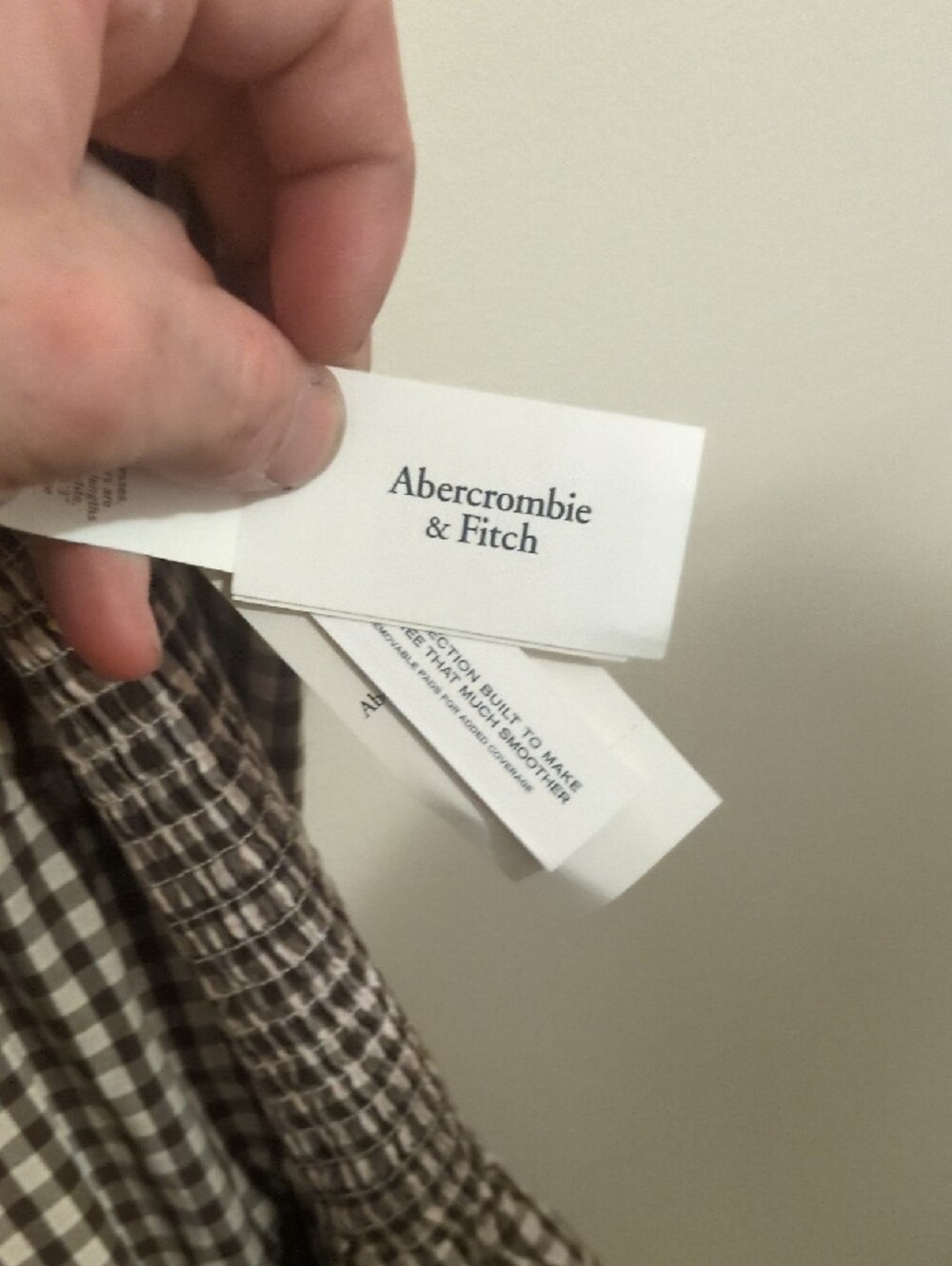 Abercrombie & Fitch Black and White Gingham Maxi Dress - Picture 3 of 4